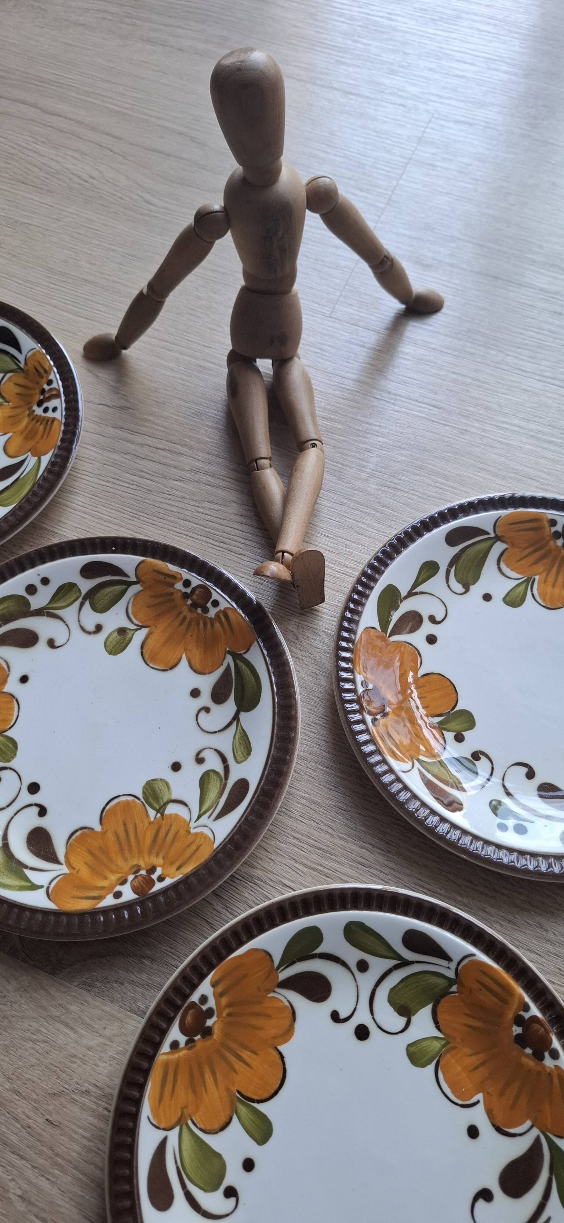 Set 5 assiettes Paradisio Boch 1966