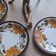 Set 5 assiettes Paradisio Boch 1966