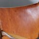 Pair of vintage Per-Olof Scotte "Premier 69" oak armchairs in cognac leather
