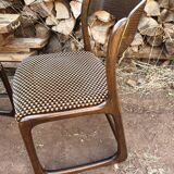 Pair of chair Baumann model Traineau year 70