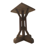Designer stool in 3 types of natural wood