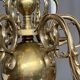 Chandelier from an old castle in solid bronze.
