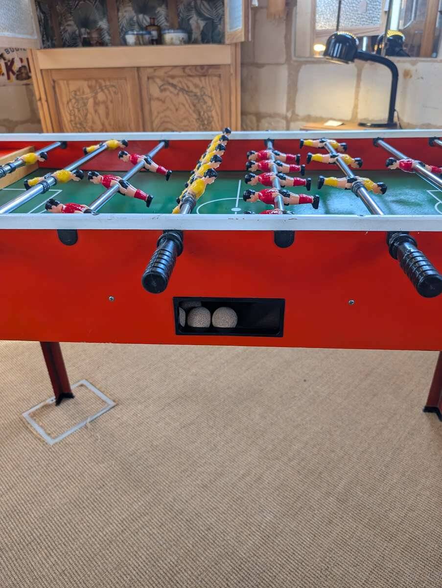 Vintage foosball table