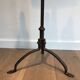 Parquet Floor Lamp in Wrought Iron and Gilded Iron, Art Deco, French Work,