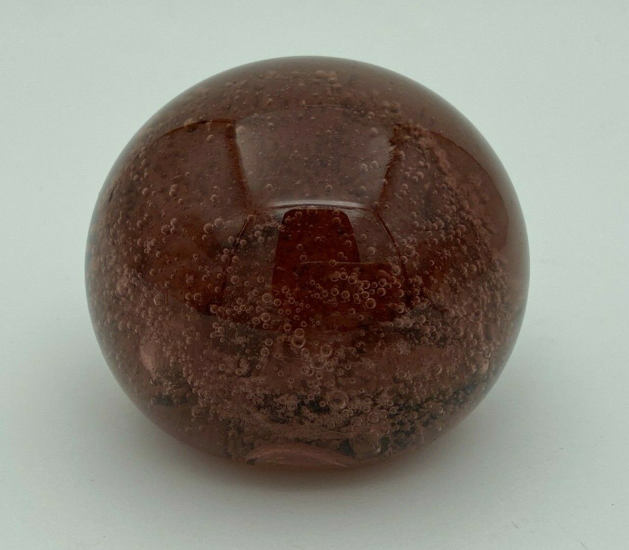 Biot sulfide glass 1970 purple red paper press