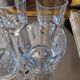 Set of 6 vintage faceted whisky glasses from the 70s-80s
