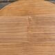 Table à manger scandinave ronde extensible rénovée en teck 1950