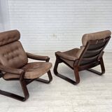 1970s, Danish design by Georg Thams, lounge chair, furniture leather.