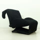 Italian Black Wink Lounge Chair With Mickey Mouse Ears by Toshiyuki Kita for Cassina, 1980s