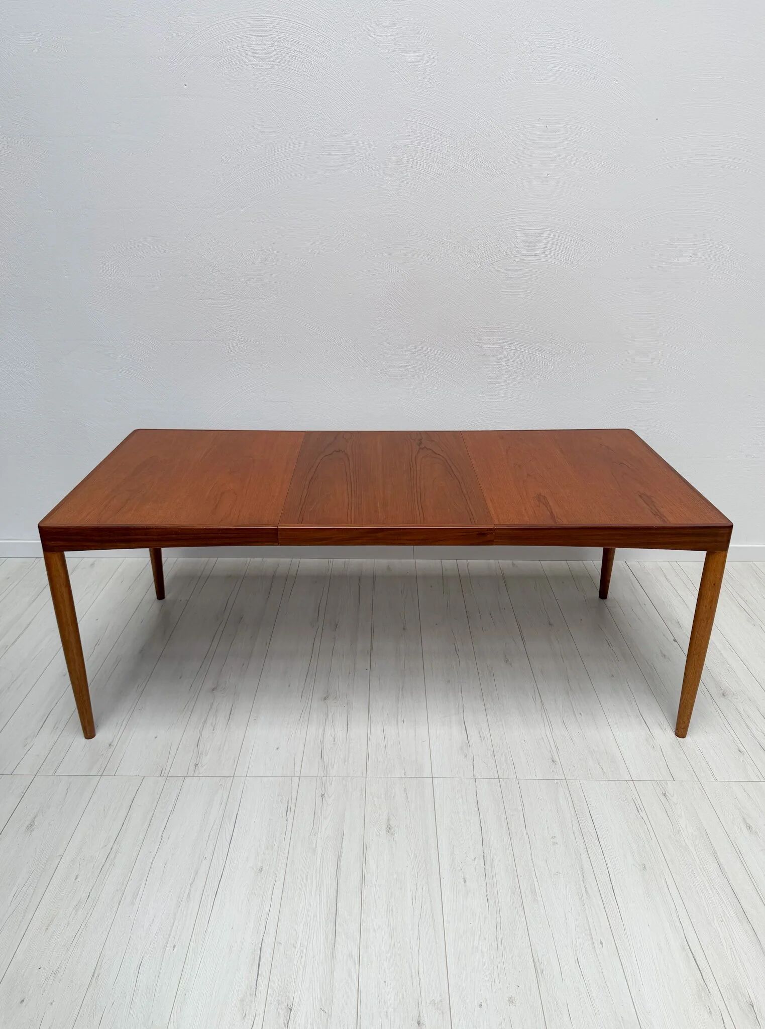 1960s vintage Danish mid-century extendable teak dining table