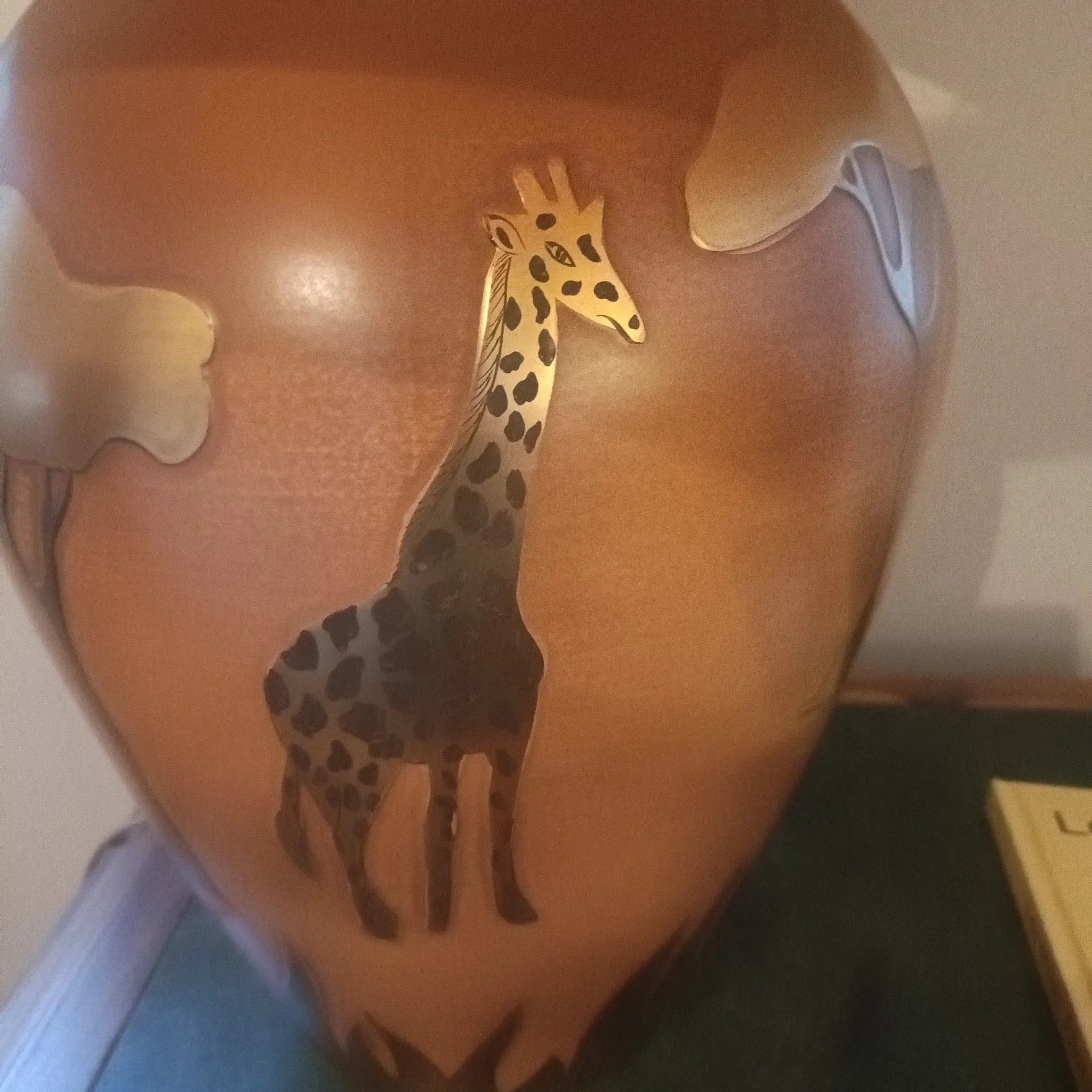 Grande lampe de salon en céramique