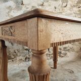 Table ancienne en chêne – Style Louis XVI – France – Années 1920