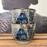 Coffee cups duo Jane Chinese motif