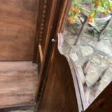 Old semi-glazed wardrobe