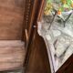 Old semi-glazed wardrobe