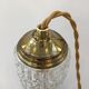 Vintage pressed glass pendant lamp