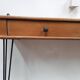 Console bois pieds métal 2 tiroirs