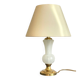 Vintage Opal Glass and Brass Lamp