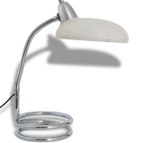 Desk lamp or bedside 60s with foot spring chrome vintage 60's