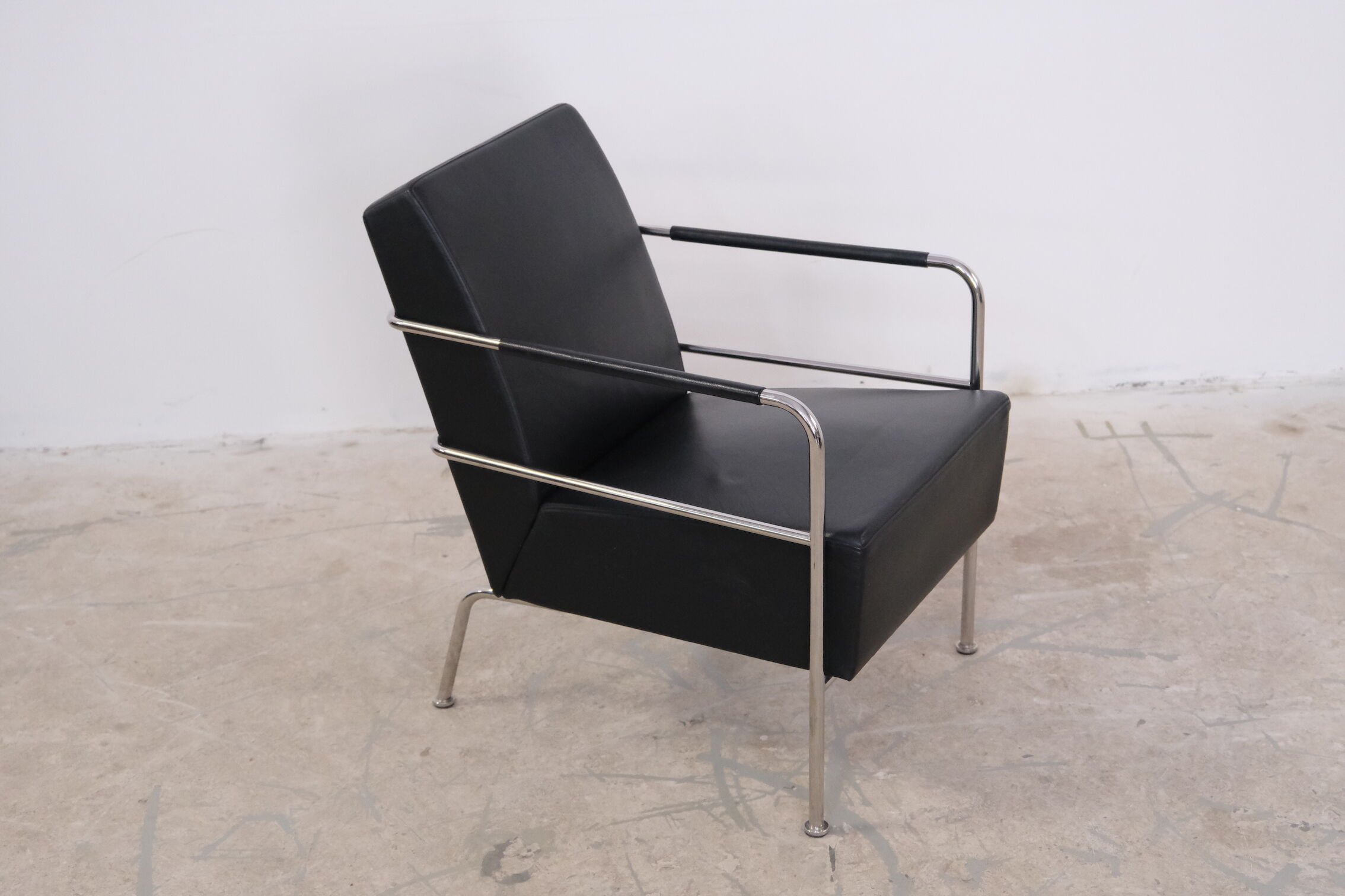 Leather sofa & armchair by Gunilla Allard 1990's