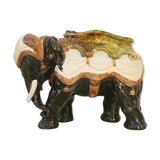 Former majolica slurry elephant planter