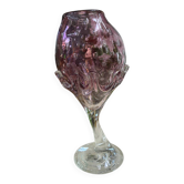 Vase en verre soufflé