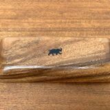 Teak bowl from the mid-century, 1960s.