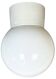 Vintage White Porcelain Ceiling Light with Milk Glass, 1960s