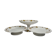 Set of three compotiers and presentation dishes "Boch Frères" (Made in Belgium)
