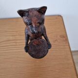 Bronze cat empty pockets
