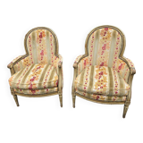 LOUIS XV style armchairs (pair)