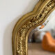 Large old Louis-Philippe shell mirror 165x97 cm