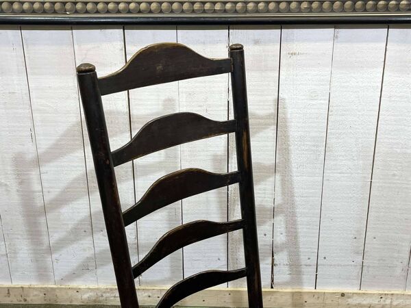 Chaise de nourrice anglaise XIXème en chêne et frêne