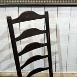 Chaise de nourrice anglaise XIXème en chêne et frêne