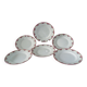 6 flat plates Faience Orchie Moulin des loups