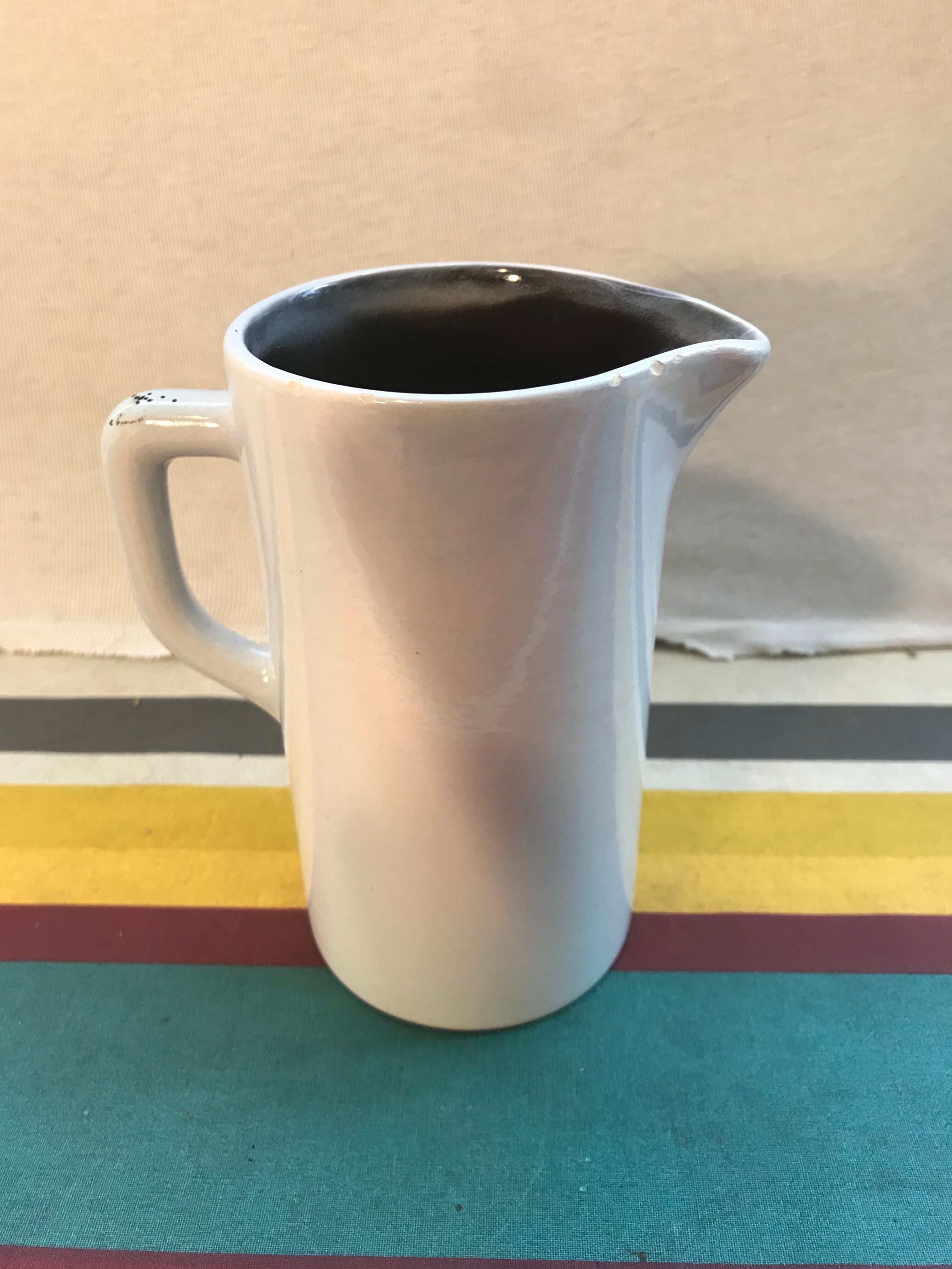 Vintage ceramic pitcher by Desvres Gabriel Fourmaintraux