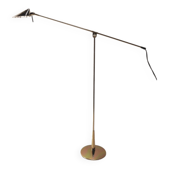 Floor lamp reading light fase 80s gold