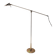 Floor lamp reading light fase 80s gold
