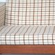 Vintage mid 20th century danish style day sofa, teak, wool upholstery, Scandinavian 1960s