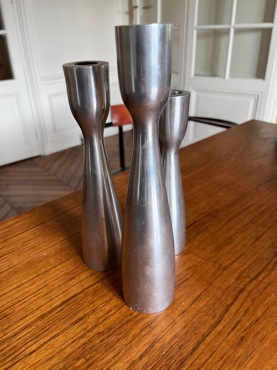 Aluminum candle holders (three/3)