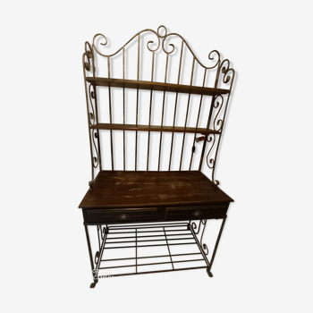 old wrought iron baker's furniture