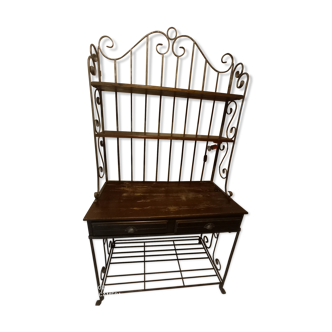 old wrought iron baker's furniture