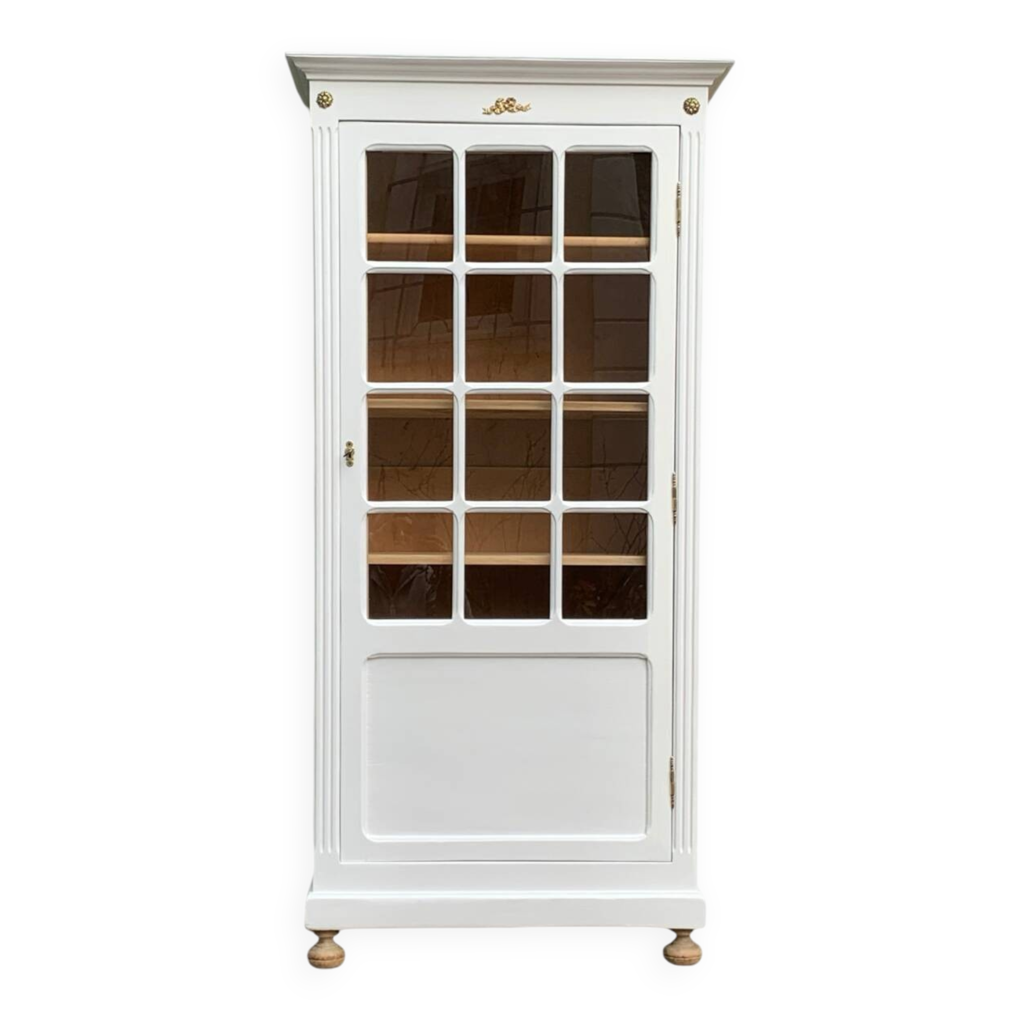 Antique Parisian glass cabinet H150