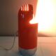 Table lamp 70s orange Piero de Martini
