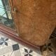 Art Deco wooden sideboard with mirror and marble