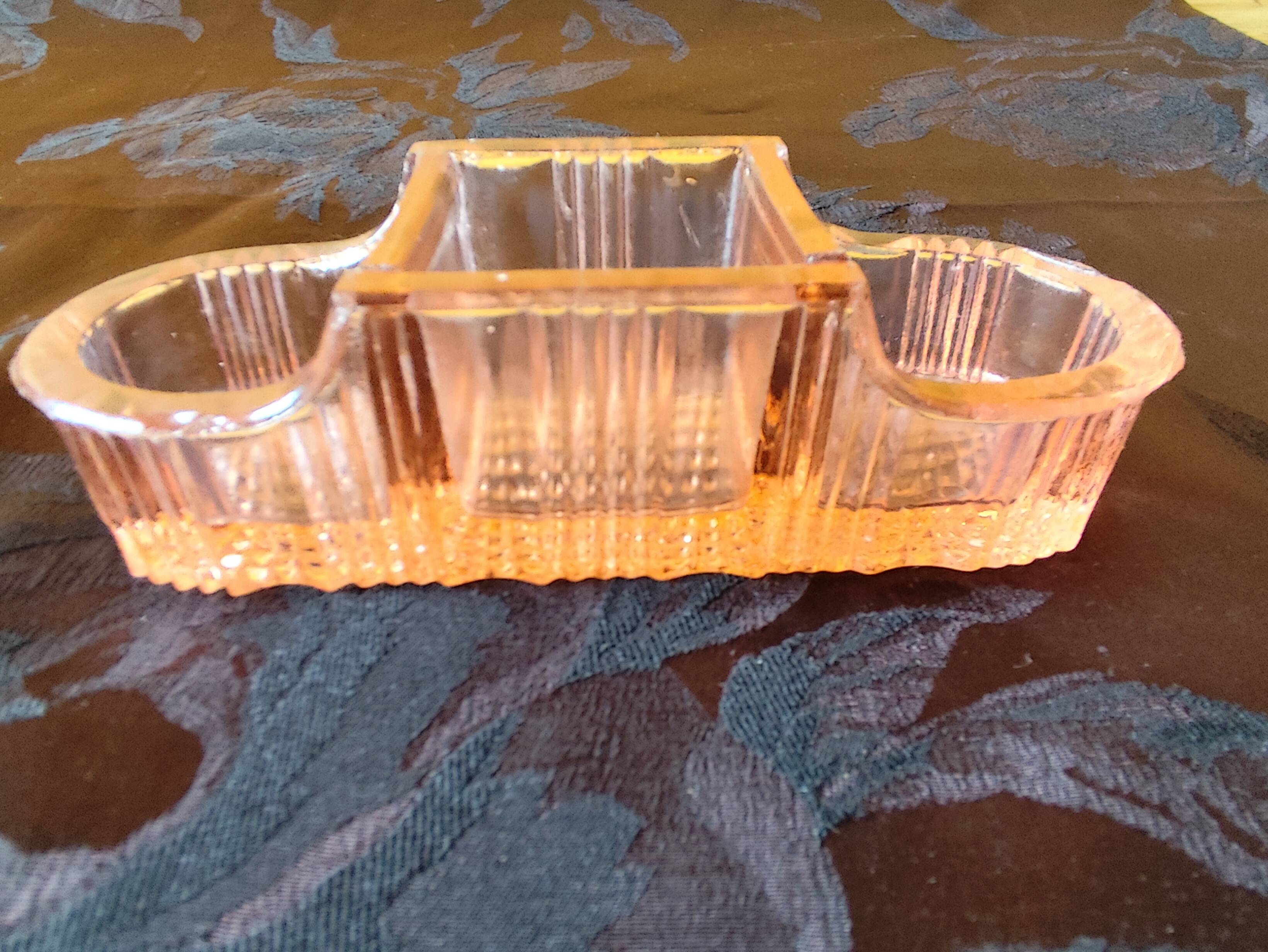 moulded glass salver