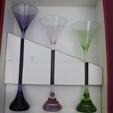 Series of 6 glasses baccarat bouquet service by Rigot