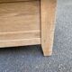 Renovated coffee table in solid oak 1980