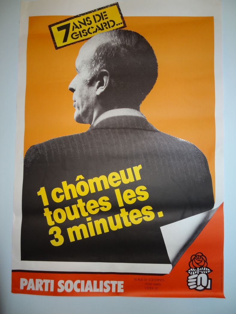 Former political campaign poster 97 x 87.5 cm