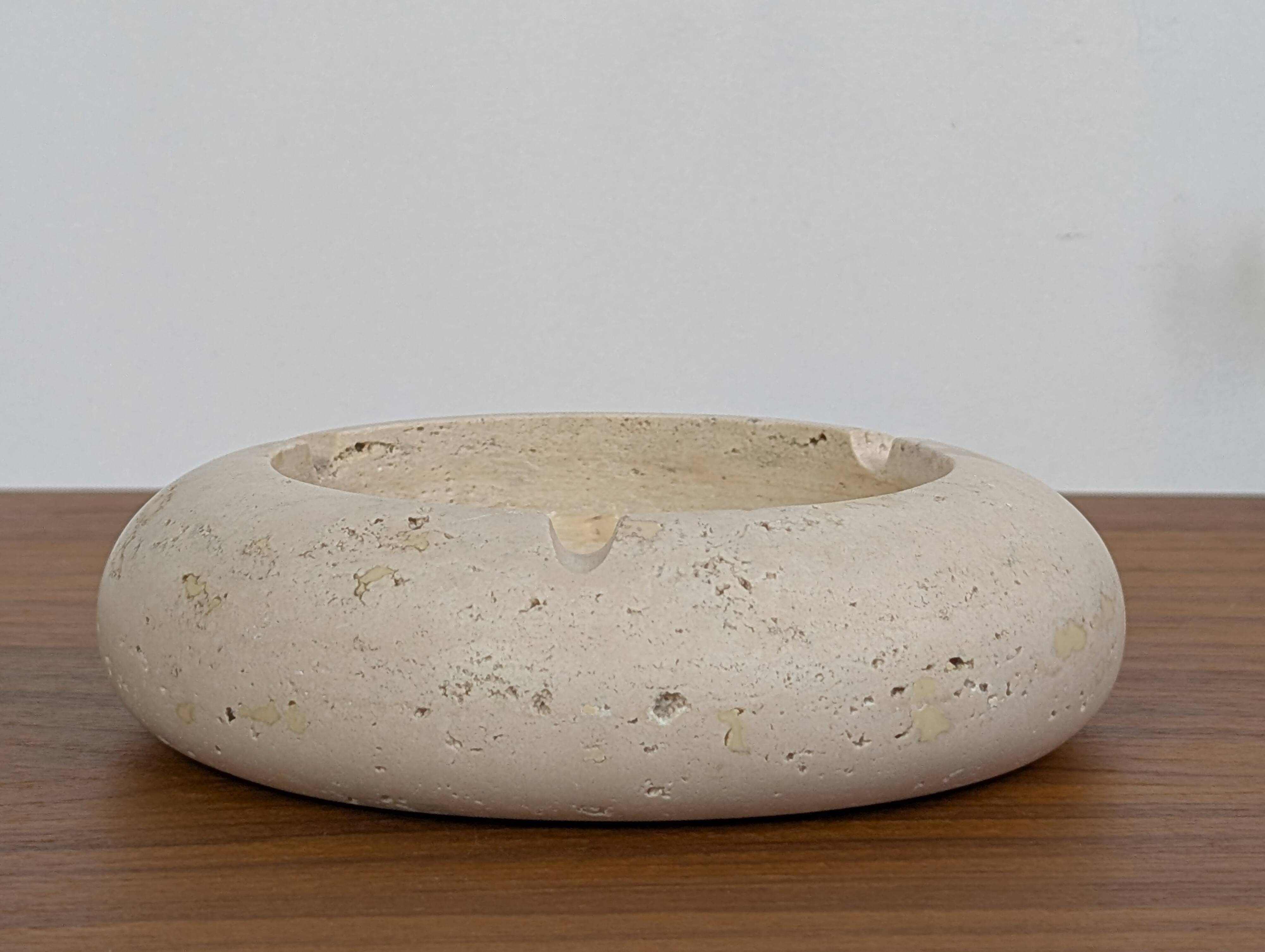 Travertine ashtray